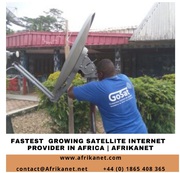 Choose the fastest growing Satellite Internet Provider in Africa 